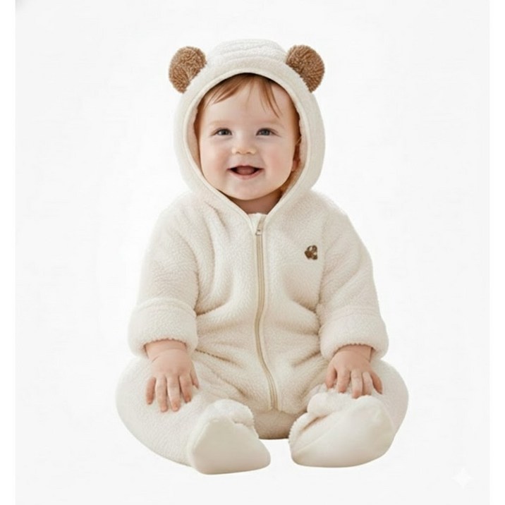 북극곰 베이비 우주복 출산선물 아기패딩 신생아옷 백일선물 외출복 100일