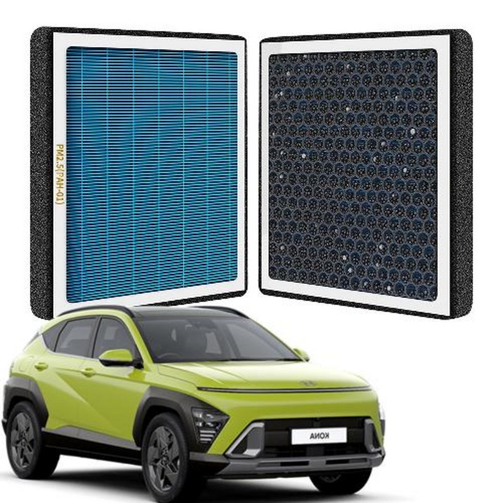 퓨어에어 코나 SX2 헤파 활성탄 듀얼 에어컨필터[호환], 1개, PRE-02