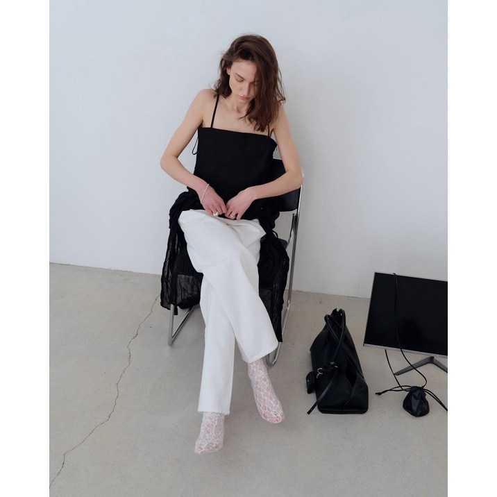 런던플랏 화이트 미드 데님 1color 25SS