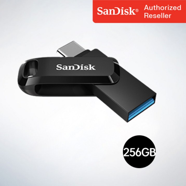 샌디스크 USB 메모리 Ultra Dual Go 울트라 듀얼 고 Type-C OTG USB 3.1 SDDDC3 256GB 7320305026