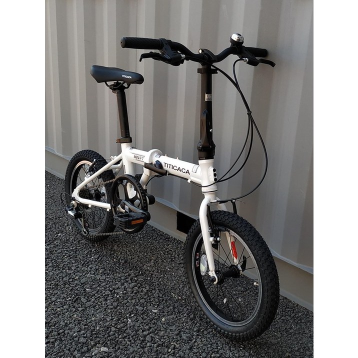 티티카카 미니 F7 : 16인치 알루미늄 고급형 접이식, 7단 원터치변속 폴딩 자전거 여성용,성인용 다용도 미니벨로 124991