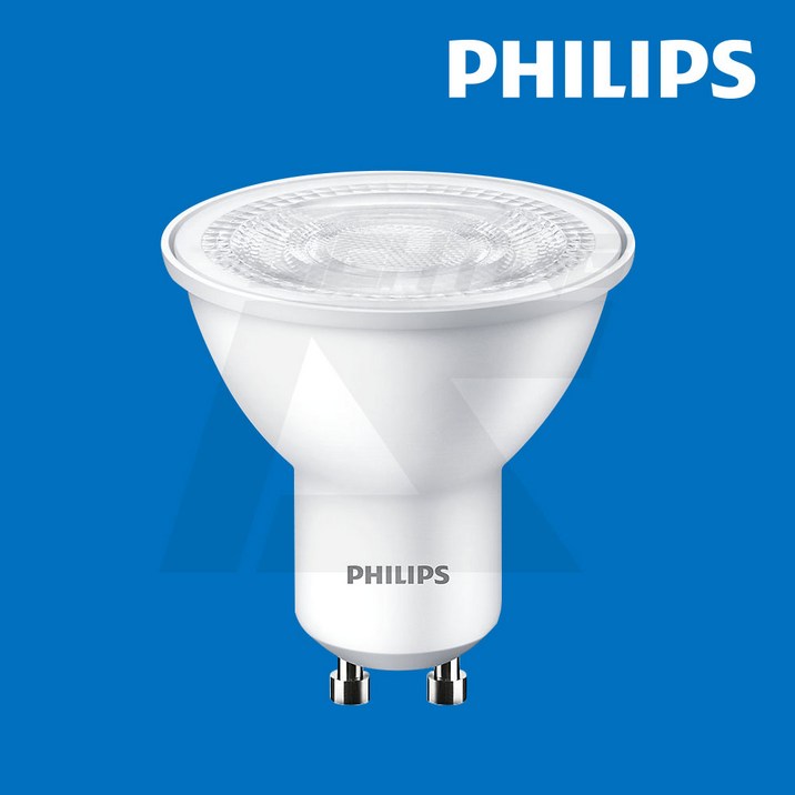 필립스 LED GU10 4.5W 220V 이케아전구 호환, 주백색, 1개