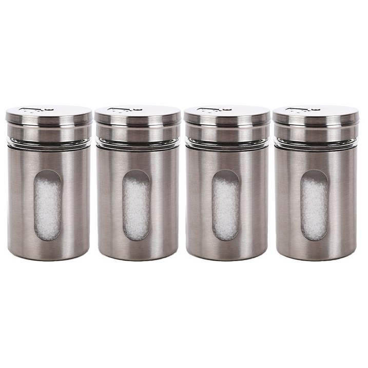꽁쏘 다용도 가정용 프리미엄 스텐 양념통, 100ml, 4개 꽁쏘 다용도 가정용 프리미엄 스텐 양념통, 100ml, 4개