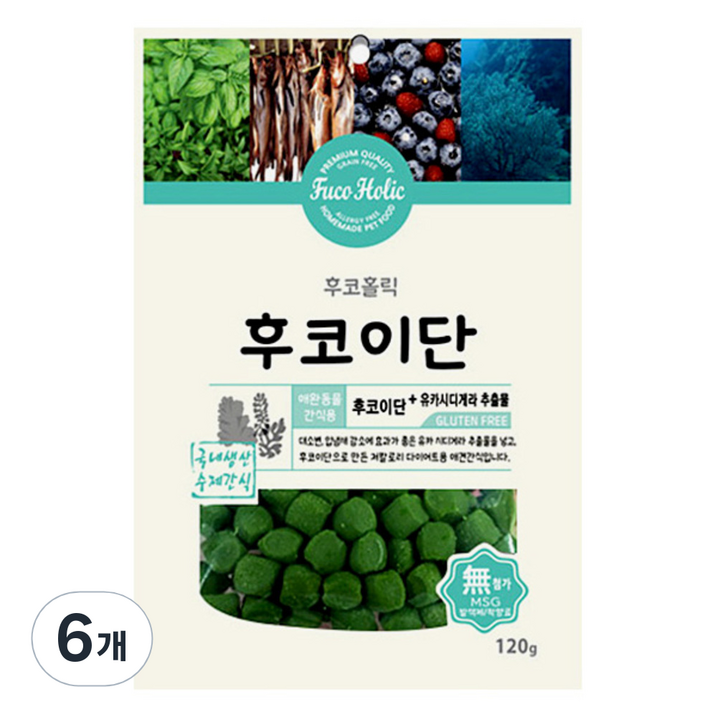 후코홀릭 강아지 건조간식, 후코이단, 6개