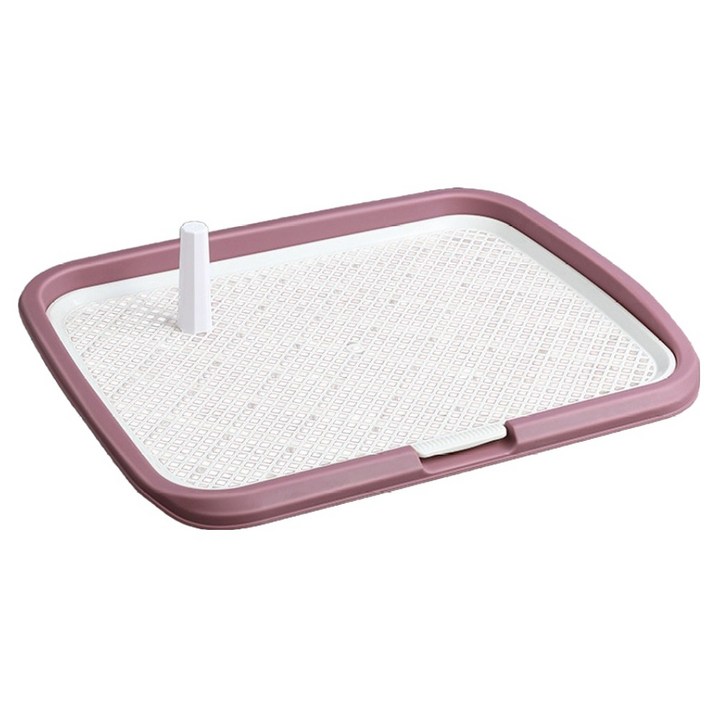 미스터추추 반려동물 프리미엄 기둥탈부착 그물망 배변판, 라벤더, 1개