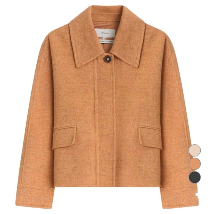 온앤온 여성용 핸드메이드 숏카라 점퍼