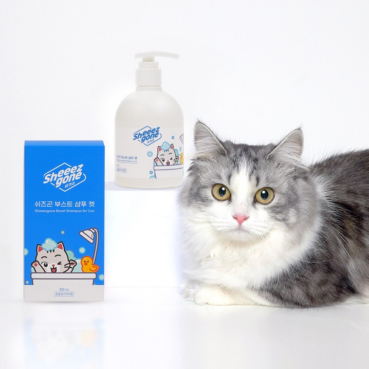 쉬즈곤 부스트 캣 애플블라썸 향 샴푸, 300ml, 1개 쉬즈곤 부스트 캣 애플블라썸 향 샴푸, 300ml, 1개