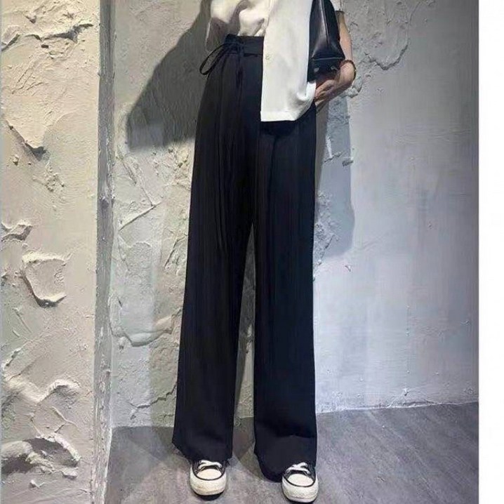 넓은 다리 바지 캐주얼 바지 정장 바지 느슨한 걸레 바지