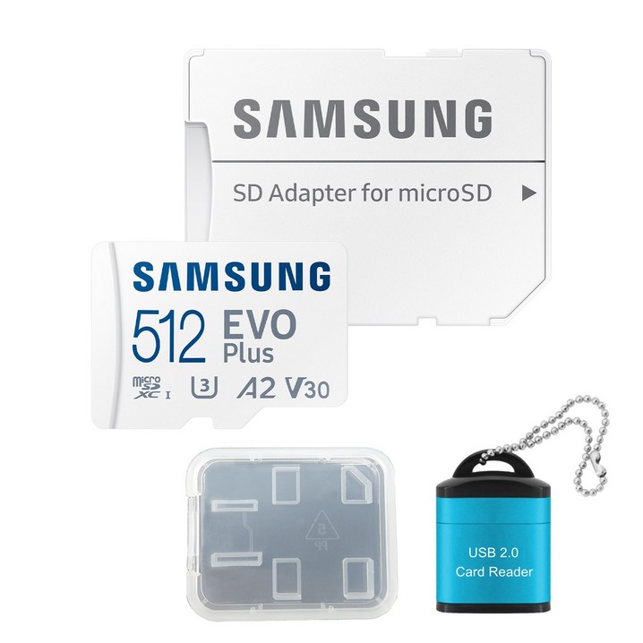 삼성 공식인증정품 마이크로 SD카드 MBMC512KAKR PLUS 512GB 메모리카드리더기케이스 G 삼성 공식인증정품 마이크로 SD카드 MBMC512KAKR PLUS 512GB 메모리카드리더기케이스 G