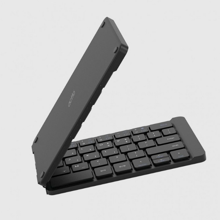 엑토 무선 접이식 휴대용 미니 태블릿 스마트폰 블루투스 키보드 BTK13