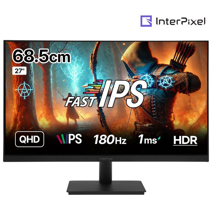 인터픽셀 IPQ2746 QHD FAST IPS 180Hz 플리커프리 게이밍 모니터, 68.5cm, IPQ2746일반 인터픽셀 IPQ2746 QHD FAST IPS 180Hz 플리커프리 게이밍 모니터, 68.5cm, IPQ2746일반