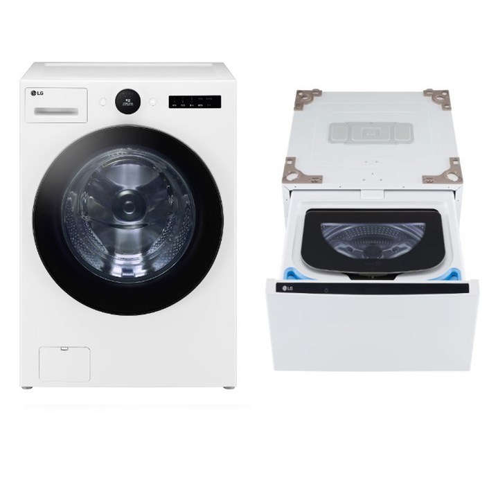 LG전자 트롬 오브제컬렉션 세탁기 + 트윈 미니워시 세트 FX24WNX 24kg + 4kg 방문설치