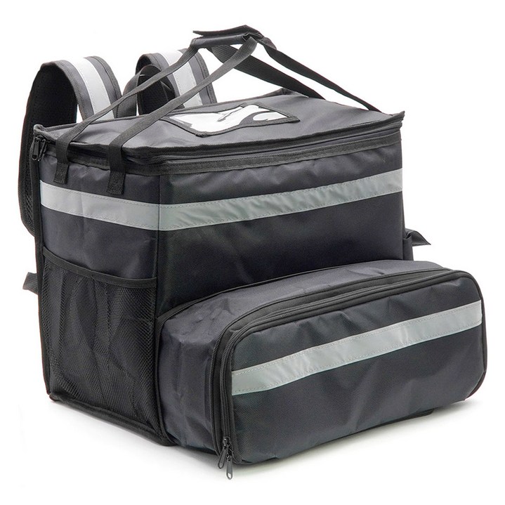 삼에스 확장형 멀티 배달가방 C123, 블랙