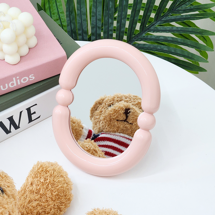 미니 파스텔 라운드 캔디 탁상거울