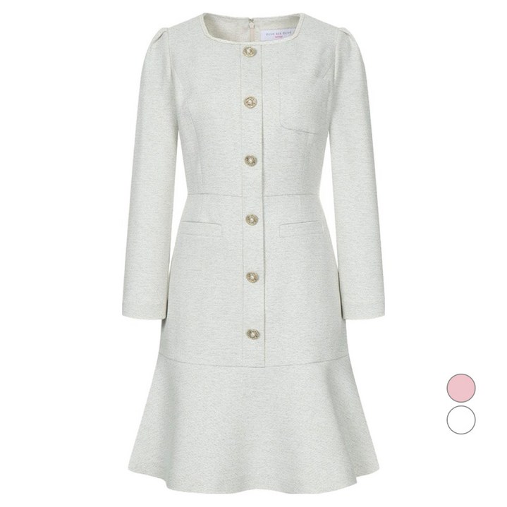 올리브데올리브 여성용 넥포인트 트위드 원피스