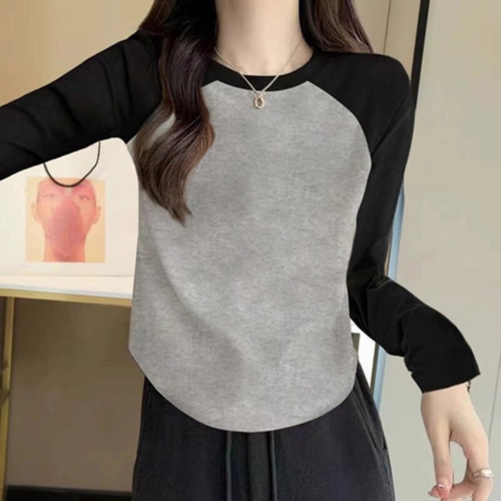 구디프 여성용 데일리 클린 나그랑 긴팔 티셔츠