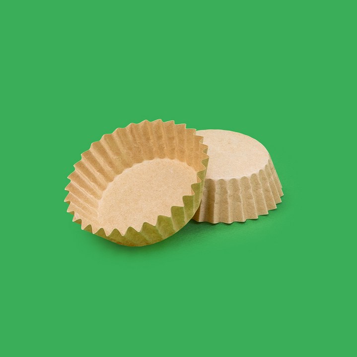 제이팩토리 실리콘코팅 크라프트 베이킹 머핀컵 65mm