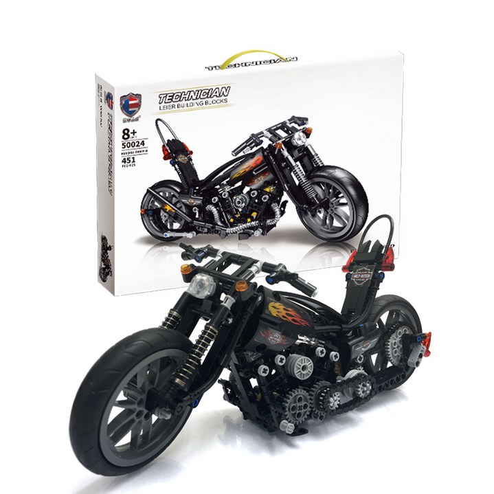 예샘 스마트 할리바이크 B524 블록완구, 블랙, 1개