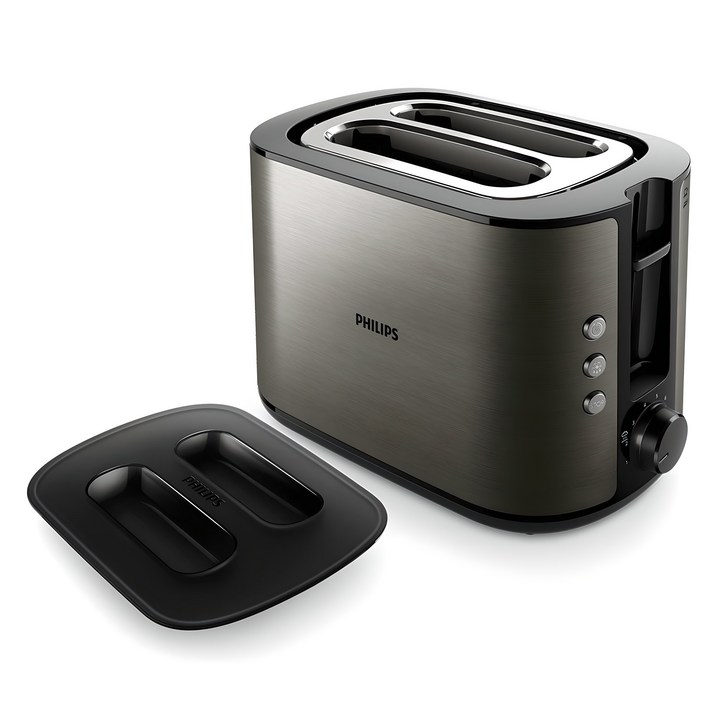필립스 토스터기 비바 컬렉션 시리즈 티타늄 블랙, HD2651/80