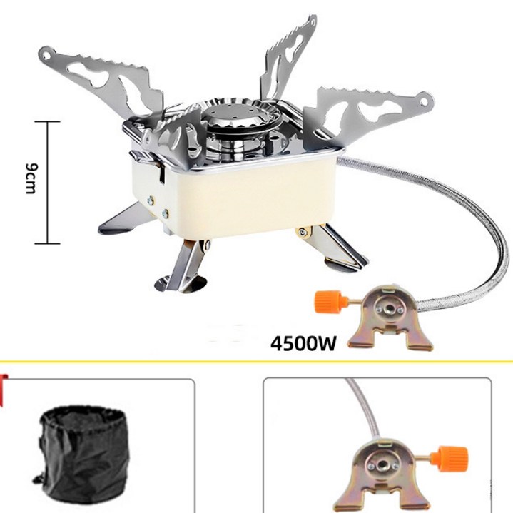 캠핑왕국 사각 휴대용 가스 버너 스토브