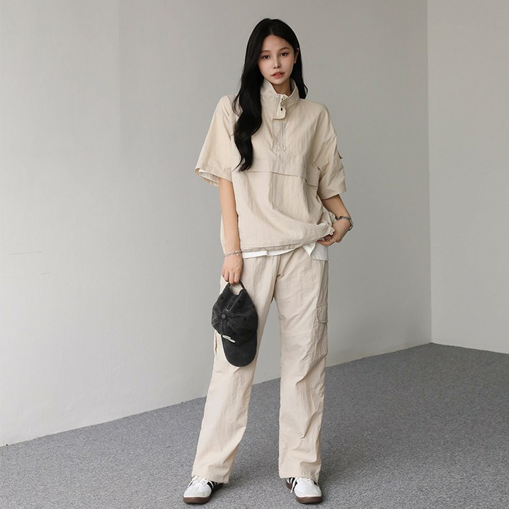 피핀 남녀공용 터틀넥 아노락 긴바지셋업 CSOs0151