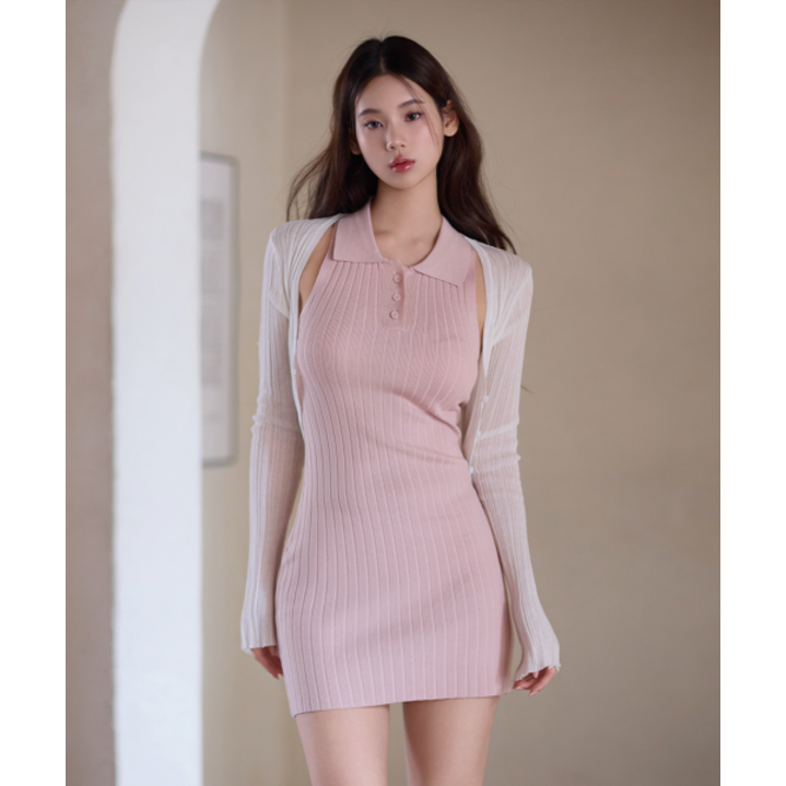 KINDAME 니트 셔츠 원피스 298395