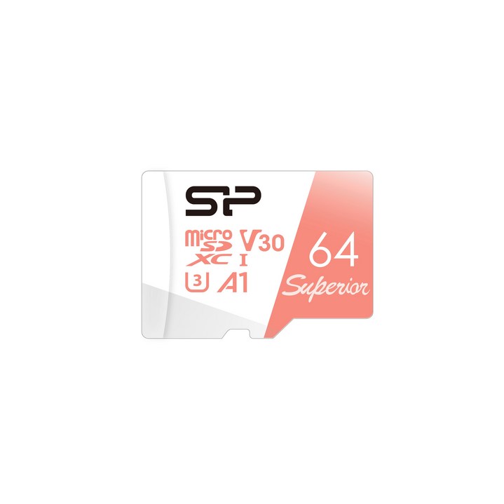 실리콘파워 마이크로SD Superior UHS-I A1 V30 4K, 64GB, 1개