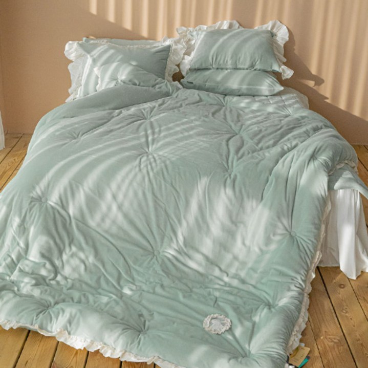 엔젤 극세사 겨울 이불 세트