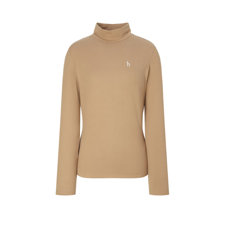 [정품 한정세일] 헤지스 시그니처 로고 여성 하이넥 긴팔 폴라 티셔츠