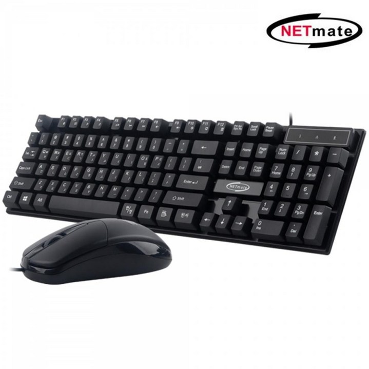 NETmate NMKMS02 USB 유선 키보드 마우스 세트
