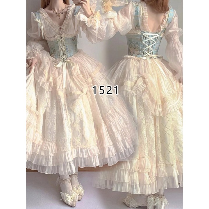 중세 드레스 로판 원피스 졸업 경성 사진 졸사컨셉