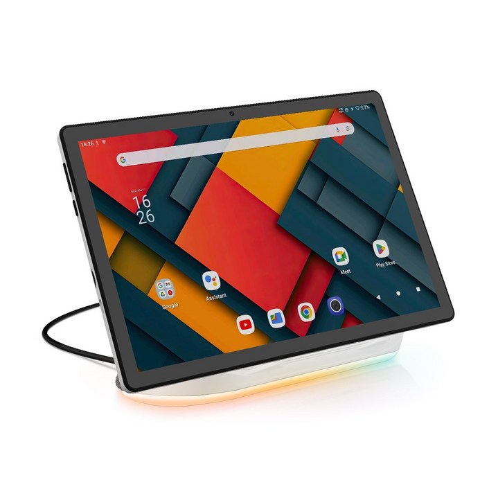 Wqplo A10 PRO 태블릿PC,10.1인치태블릿,14G+64G,8 코어,안드로이드 14, 흰색(사운드 베이스 동봉), 64GB, Wi-Fi