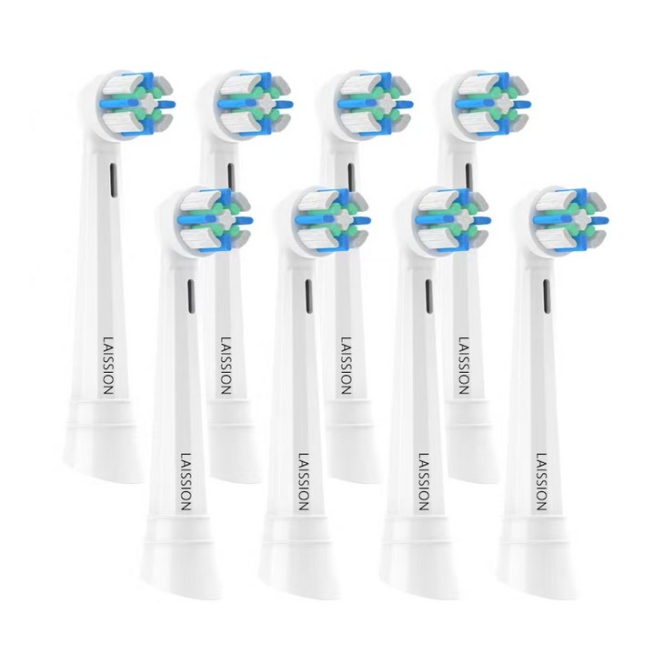 Laission 오랄비 iO 시리즈 호환 교체용 칫솔모 입  특허 기술  프리미엄 초미세모  경제적인 대용량 패키지, 8개, white, SJ15775