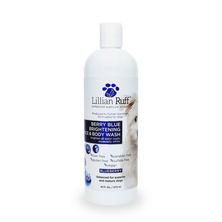 릴리안 러프 릴리안러프 베리 블루 샴푸 16oz 미국 천연성분 반려견 반려묘, 1개, 453g