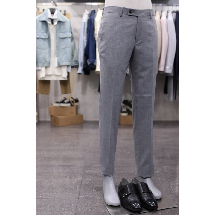 BON 슬랙스 BN4MP161GY 멜란지 그레이 울스판 정장바지