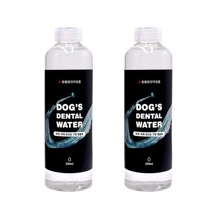 정글몬스터 강아지 독덴탈워터 구강청결제, 250ml, 2개