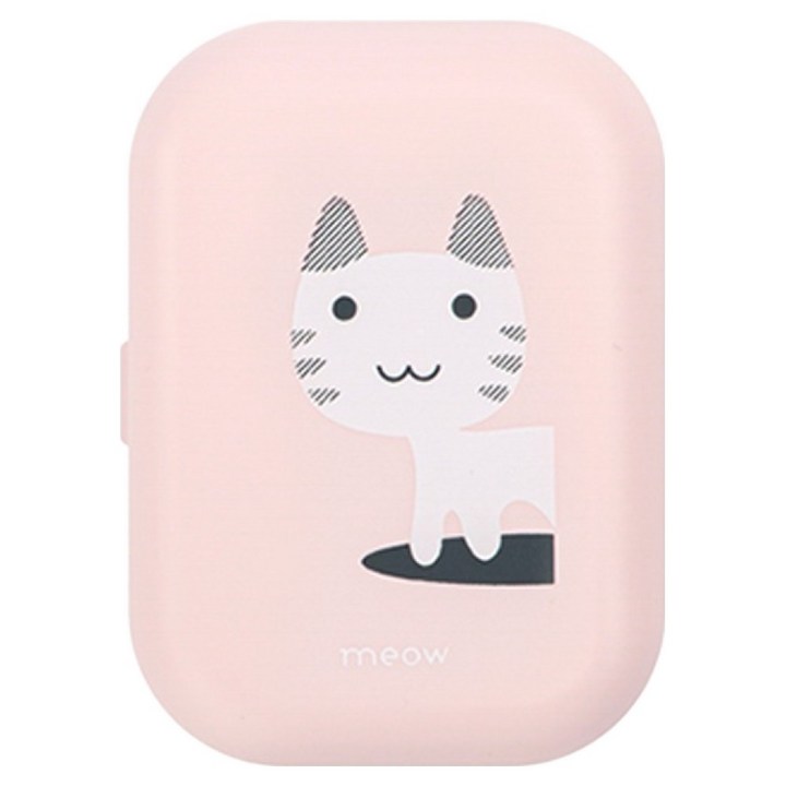 블루인쇼어 UVCLED 충전식 휴대용 칫솔살균기 DMCNH01, 고양이핑크, DMCNH01P