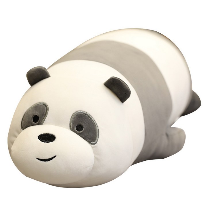 베개인형 네이처타임즈 안고자는 곰 인형 팬더, 혼합색상, 48cm