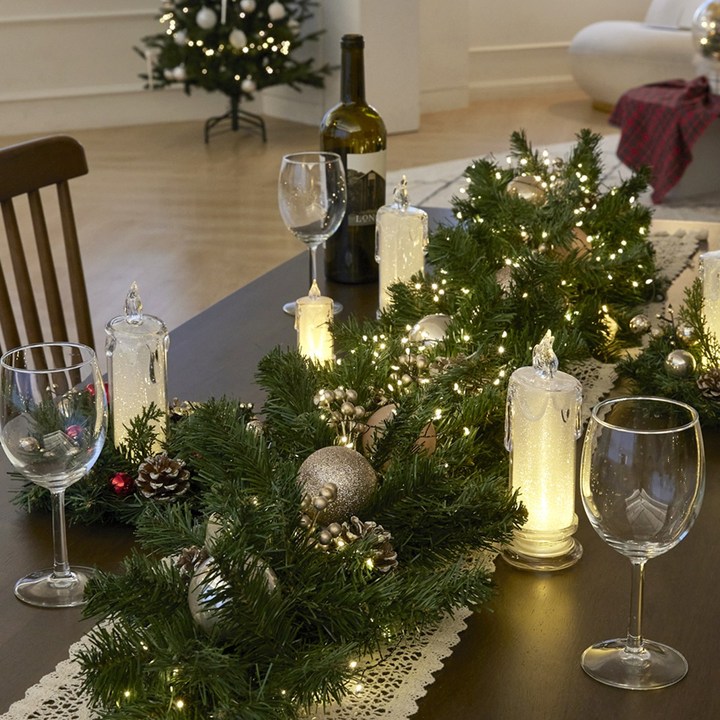 벽타는산타 LED 크리스마스 홈파티 테이블 장식 인테리어 가랜드 벽장식 소품, 단품