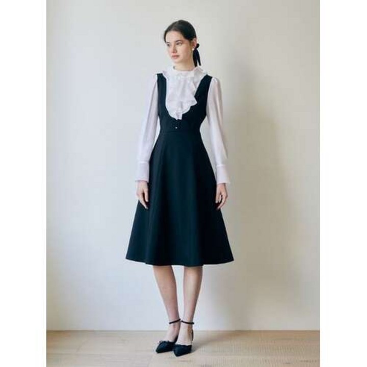 국내백화점 JJ지고트 원피스 피크닉패션 허리밴딩형 주머니포켓 실용성