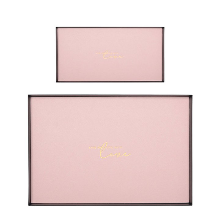 미니플 모던라이프 인테리어 가죽 트레이, 핑크세트