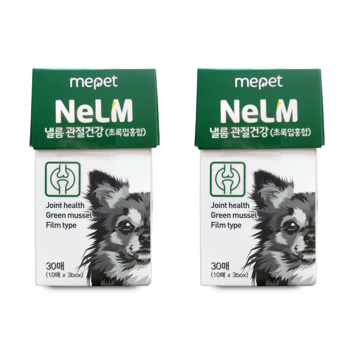 미펫 낼름 관절건강 초록입홍합 필름 영양제 30매 강아지영양제