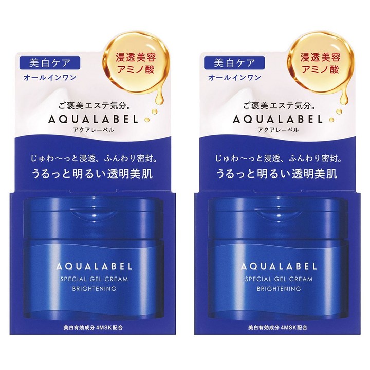 AQUALABEL 아쿠아라벨 스페셜 젤 크림 브라이트닝 올인원 90g, 2개, 90g