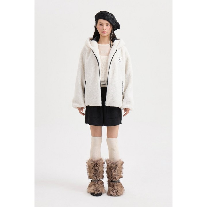 [백화점 정품] 럭키슈에뜨 25FW 온라인전용 양털점퍼(LQOAW25200)