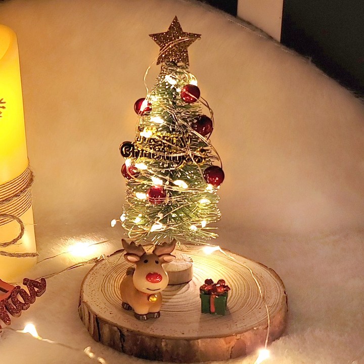 크리스마스 귀염 뽀짝 미니 트리 풀세트 장식 소품, 단품
