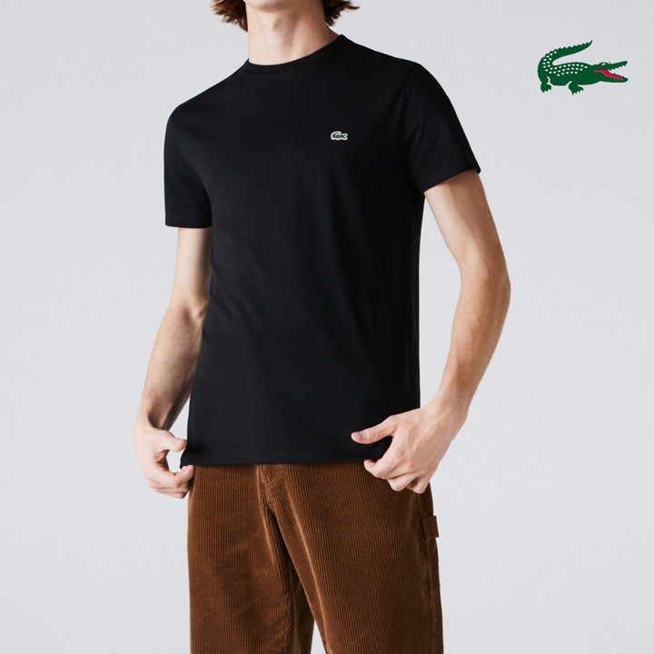 라코스테반팔남성 라코스테 반팔 티셔츠 라운드넥 남녀공용 TH6709 피마티셔츠