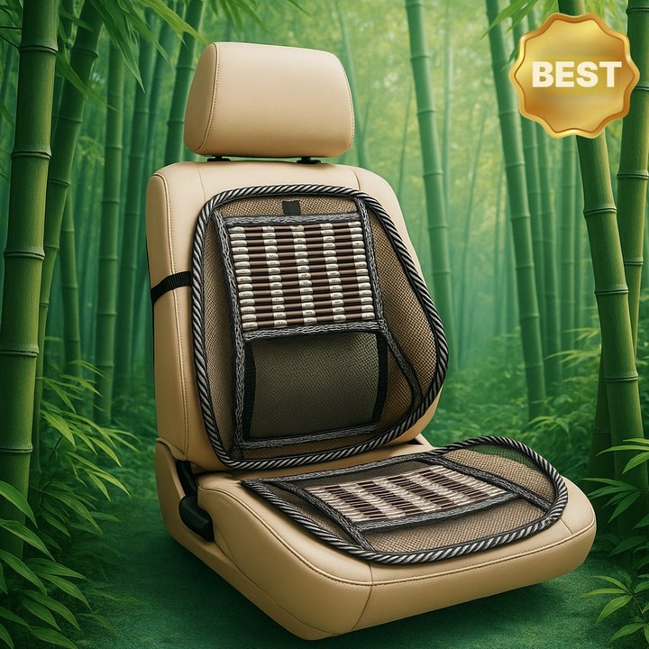 바모즈 대나무 차량용 통풍시트 시원함 쾌적함 여름필수템 복잡한 전자NO, 1개, cool bamboo 바모즈 대나무 차량용 통풍시트 시원함 쾌적함 여름필수템 복잡한 전자NO, 1개, cool bamboo