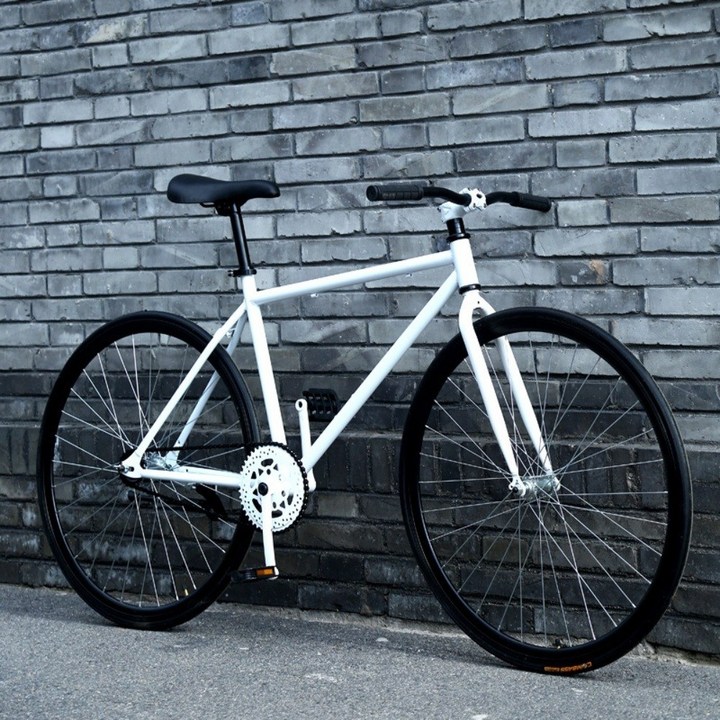 자전거픽시 가벼운 입문로드 일반 픽시 자전거, A.30검은 후 흰색