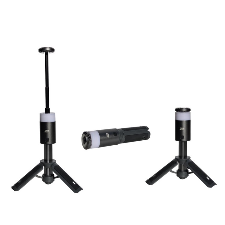 트랜스폼 랩스 캠핑랜턴 휴대용 충전식 LED 스탠드 포함, 1개, 블랙