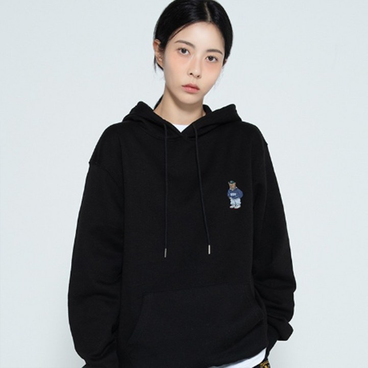 뉴해빗 IKEBEAR SSHNH1082 기모 후드 캐릭터 후드티